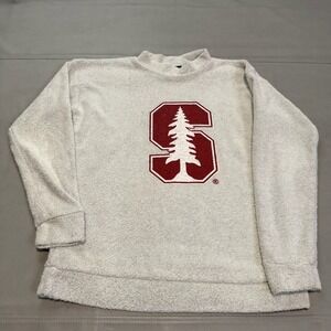 Woolly Threads Standford Tree Ivy League Terry Cloth Sweater Women USA Y2K S4766